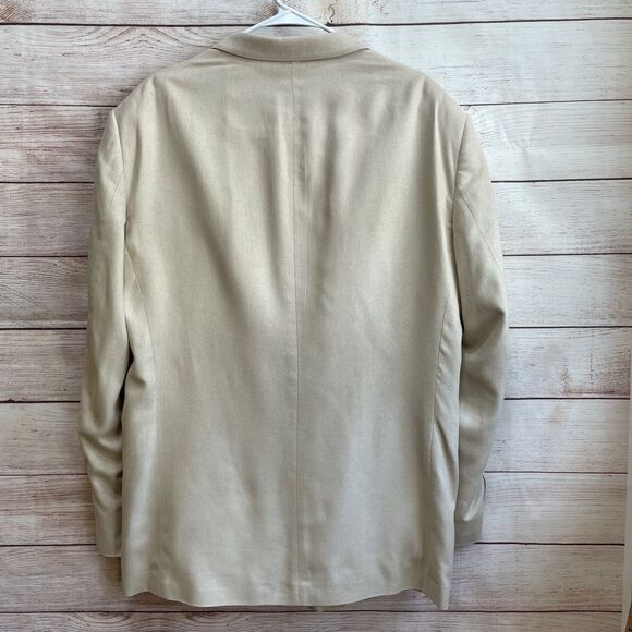 OSCAR DE LA RENTA 100% SILK BLAZER‎ IN CREAM - Picture 4 of 7